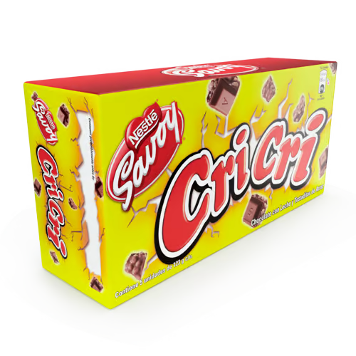 CRI CRI® Chocolate con Leche y Tostadas de Arroz Display 5 Unidades de 123 gr c/u