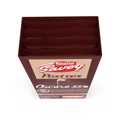 SAVOY® Chocolate para Postre 55% Cacao Display 4 Unidades de 200 g c/u