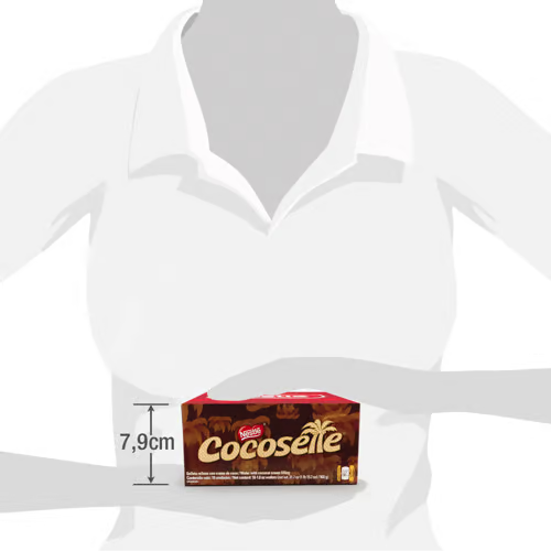 COCOSETTE® Maxi Oblea Rellena de Crema de Coco Display 18 unidades de 50 g c/u