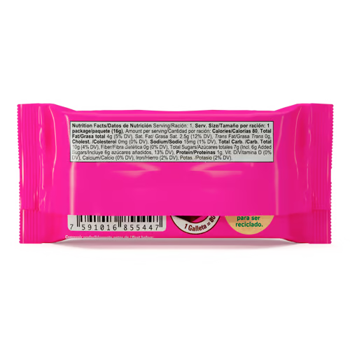 SAMBA® Oblea Sabor Fresa Cubierta de Chocolate con Relleno Bolsa de 35 unidades de 16 gr c/u