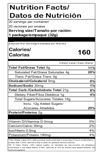 SAMBA® Oblea con Relleno Sabor Chocolate Cubierto de Chocolate Display 20 unidades de 32 gr c/u