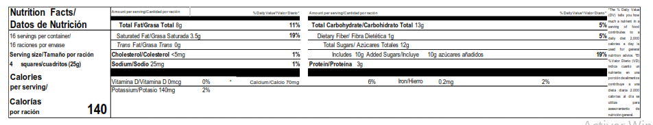 SAVOY® CARRÉ Mini Chocolate con Leche y Avellanas con Avellanas Display 16 Unidades de 25 g c/u