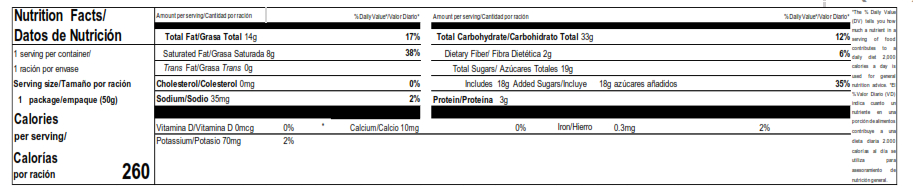 COCOSETTE® Maxi Oblea Rellena de Crema de Coco Display 18 unidades de 50 g c/u