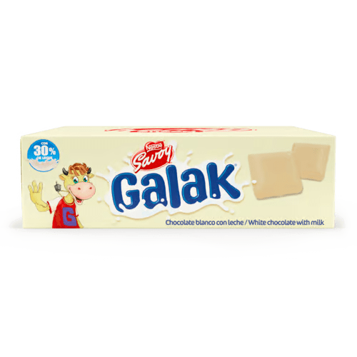 [1000002] GALAK® White Chocolate Display 12 Units of 30 g