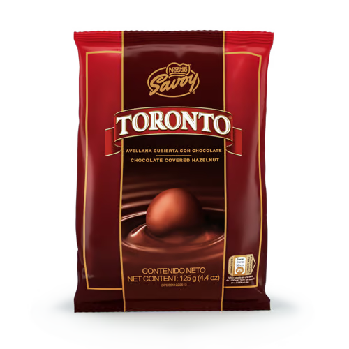[1000004] TORONTO® Chocolate Covered Hazelnuts 125 g bag